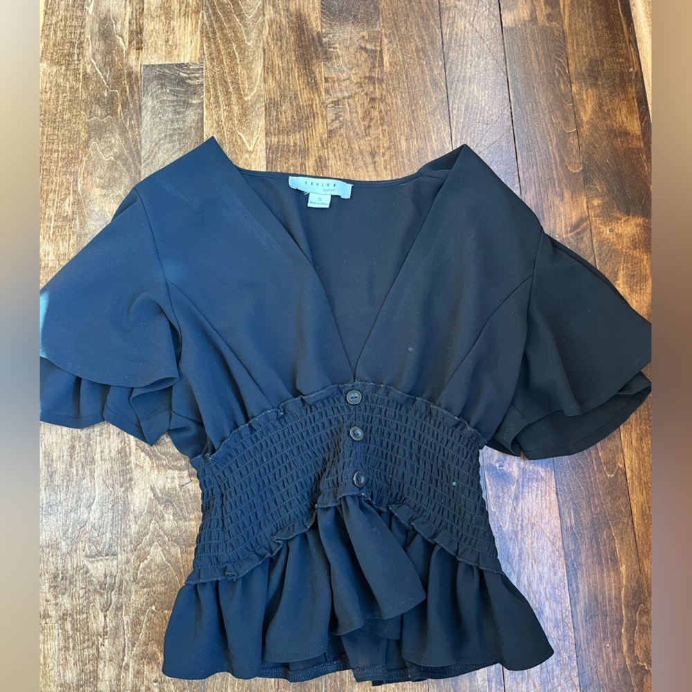 black fancy top